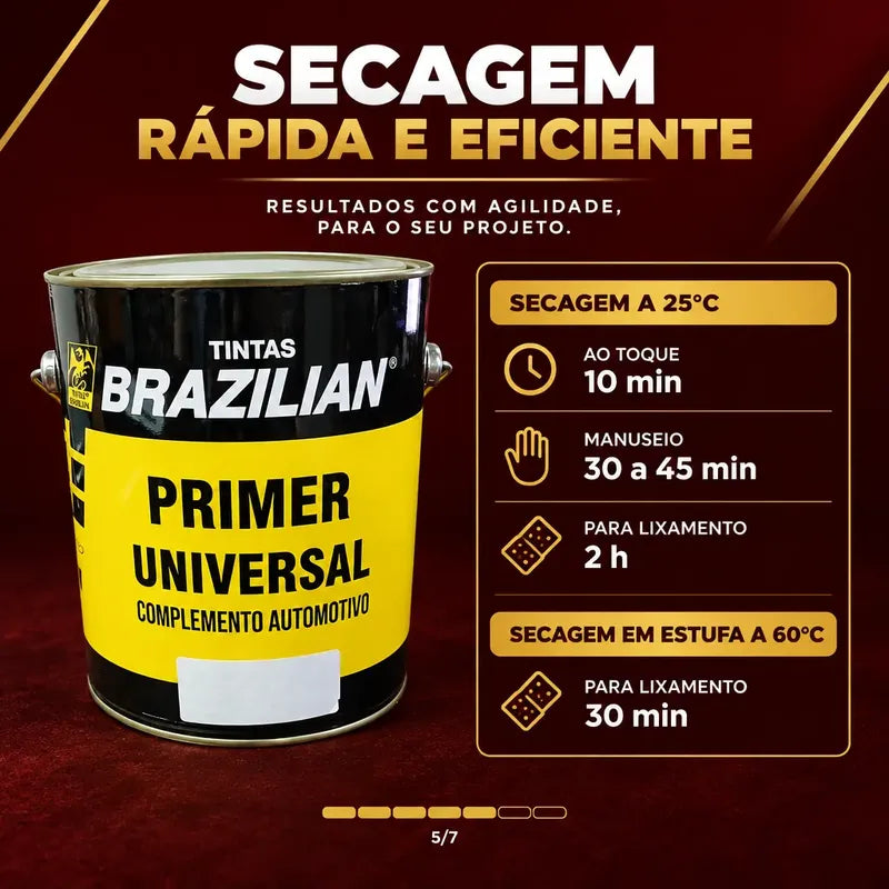 Primer Universal Cinza Brazilian 3,6l Automotivo E Madeira