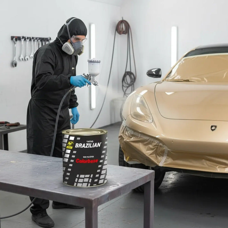 Tinta Automotiva Poliéster Bege Nevada Met. Gm 03 - 900ml