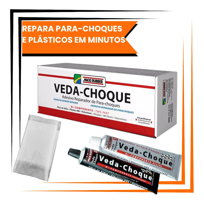 Cola Para Choque Reparador Veda Choque Maxi Rubber 150g