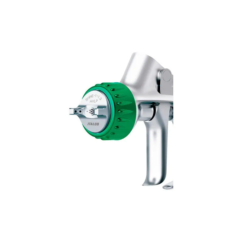 Pistola De Pintura Profissional Automotiva Italco Shine Hvlp 1,3mm Prata