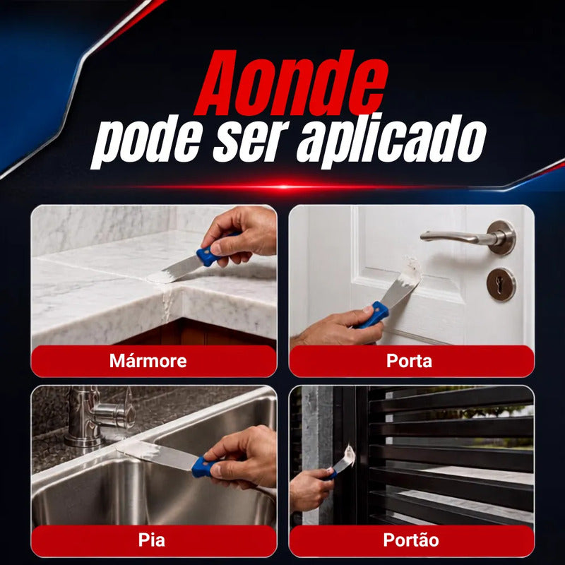 Massa Plástica Adesivo Ultra Light 450g Funilaria Automotiva
