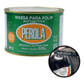 Massa De Polir Automotiva Pérola Extra Fina N 2 Carnaúba 500g Branca