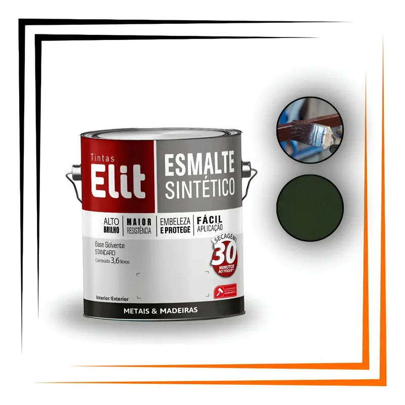 Esmalte Elit 3,6l Alta Resistência Brilhante Metais