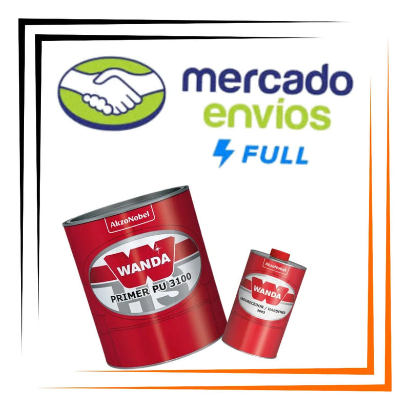 Primer Pu Wanda 3100 Automotivo + Catalisador Profissional