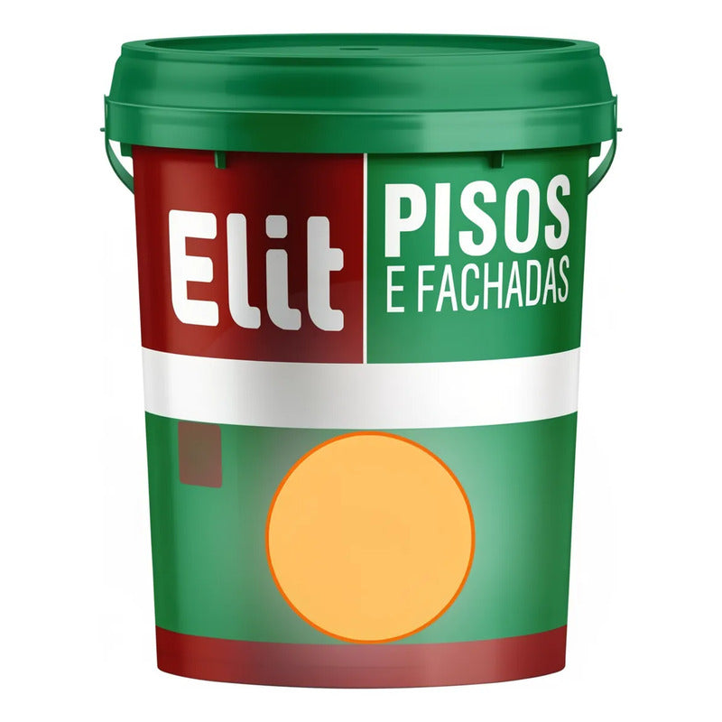 Tinta Para Piso Acrílica 3,6l Elit Alta Resistência Amarelo Fosco