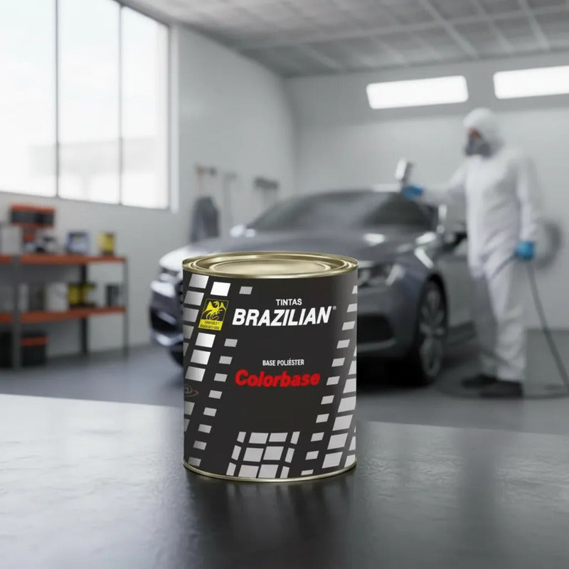 Tinta Automotiva Poliéster Cinza Grafite Met. - 900ml