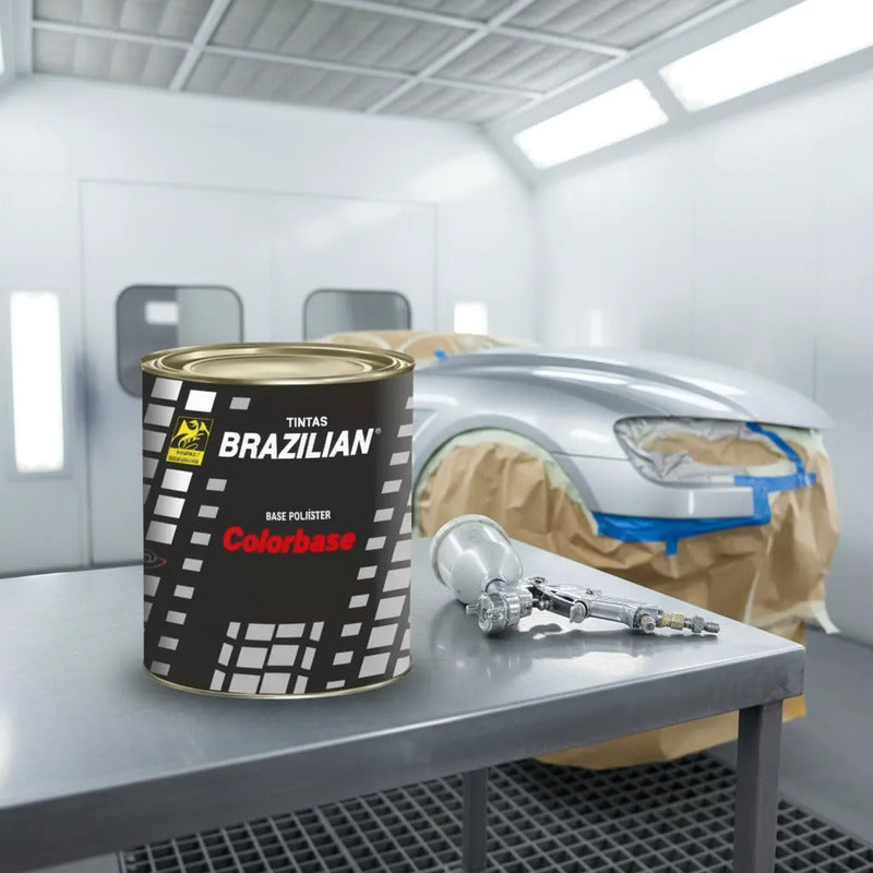Tinta Automotiva Poliéster Prata Escuna Met. Gm 04/05 900ml