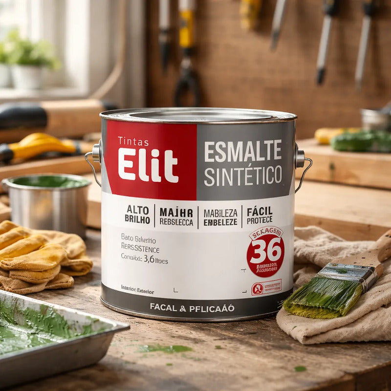 Esmalte Elit 3,6l Alta Resistência Brilhante Metais