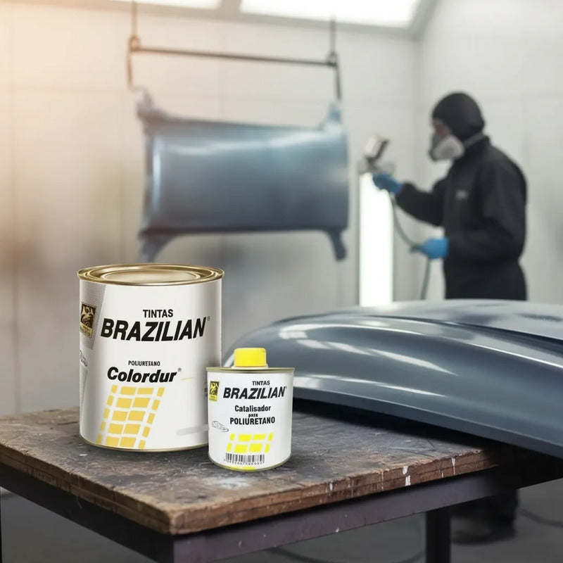 Tinta Pu Azul Caicara Vw 74 675ml + Catalisador Brazilian