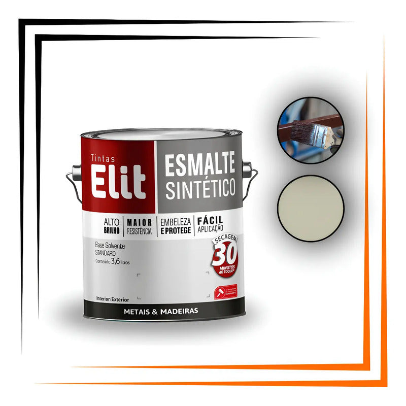 Esmalte Elit 3,6l Alta Resistência Brilhante Metais