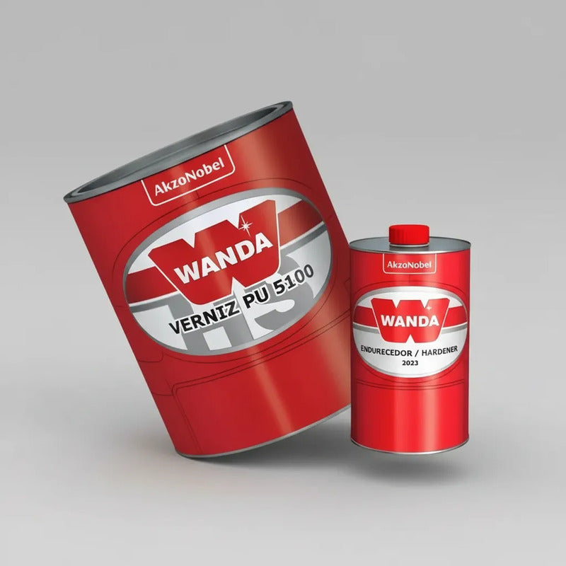 Verniz Pu 5100 Wanda Alto Sólidos 750ml + Catalisador Hs