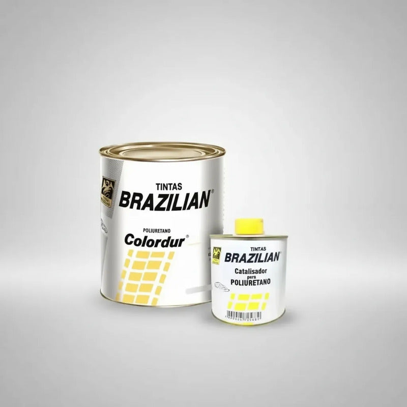 Tinta Pu Branco Ambiente Fiat 675ml + Catalisador Brazilian