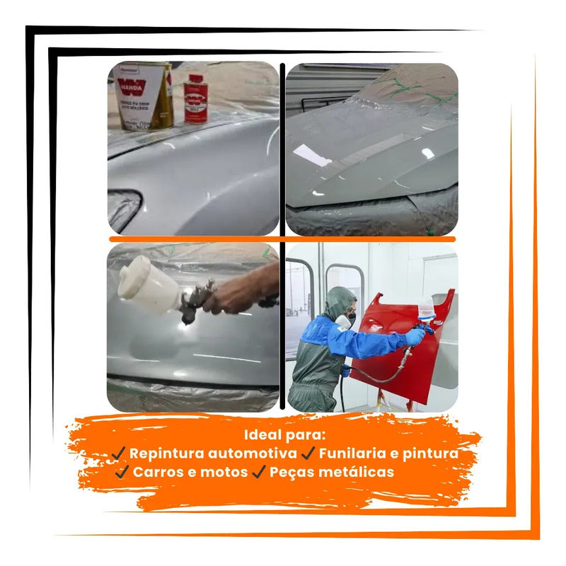 Kit 6 Verniz Pu Wanda 5500 750ml + Catalisador  Alto Brilho