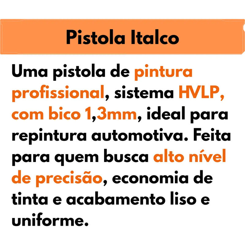 Pistola Repintura Profissional Automotiva Hvlp Prata