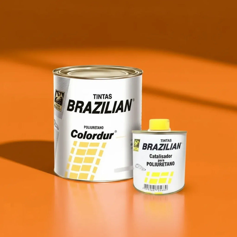 Tinta Pu Laranja Boreal Gm 78 675ml + Catalisador Brazilian