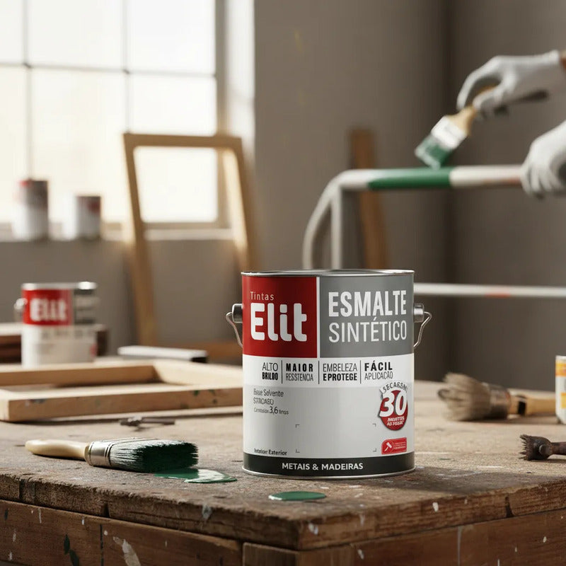 Esmalte Elit 3,6l Alta Resistência Brilhante Metais