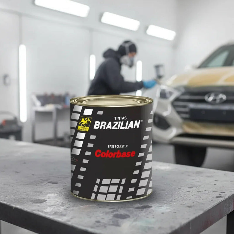 Tinta Automotiva Poliéster Cinza Titanium Hyundai - 900ml.