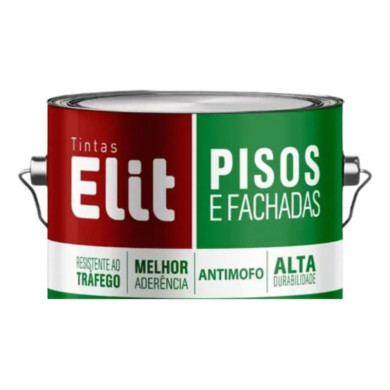 Tinta Piso Elit Galão 3,6 Litros Diversas Cores Cor Vermelho Segurança