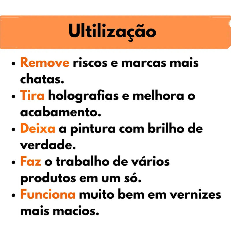 Cera Polidor Corte Refino Lustro Protecao 4 Em 1 V40 Vonix