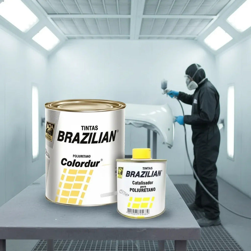 Tinta Pu Branco Cristal Vw 675ml + Catalisador Brazilian