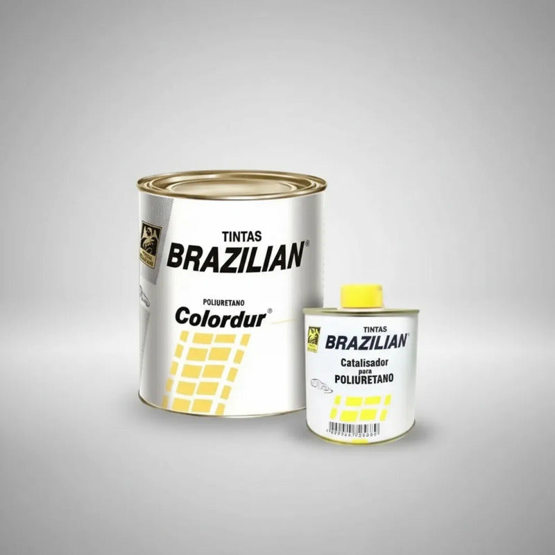 Tinta Pu Preto Universal Vw 94 675ml + Catalisador Brazilian
