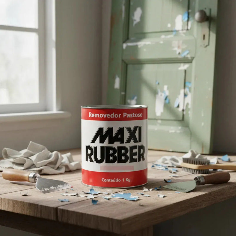 Removedor Pastoso Maxi Rubber Superfícies Madeira Metal