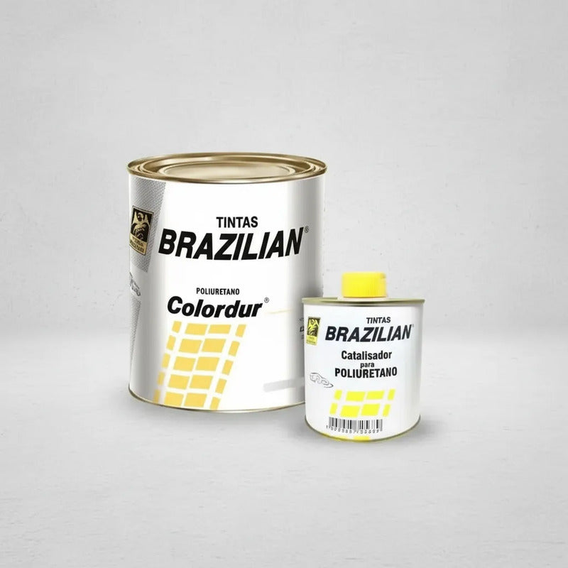 Tinta Pu Amarelo Indianópolis 675ml + Catalisador Brazilian