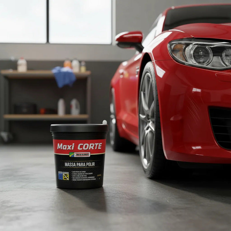 Massa De Polir 2 Maxi Corte 500g Maxi Rubber - Uso Automotiv