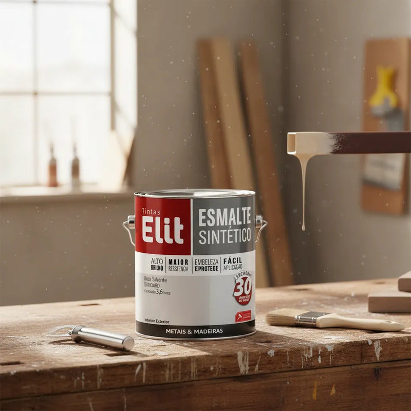 Esmalte Elit 3,6l Alta Resistência Brilhante Metais
