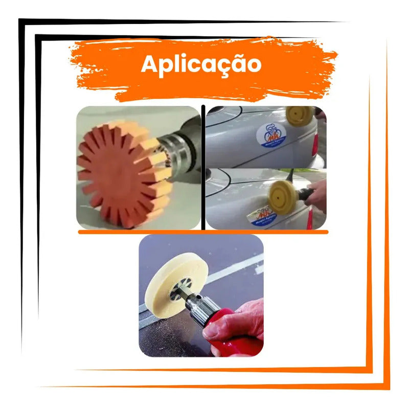 Disco Removedor De Cola E Adesivos Automotivo (ventilado) Marrom-claro