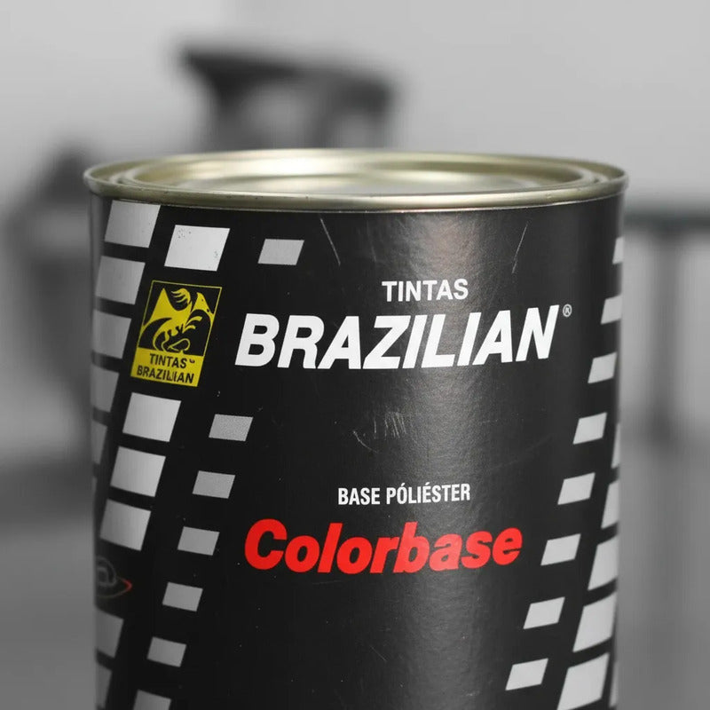 Tinta Automotiva Poliéster Preto Vesuvio Perol. Fiat 900ml.