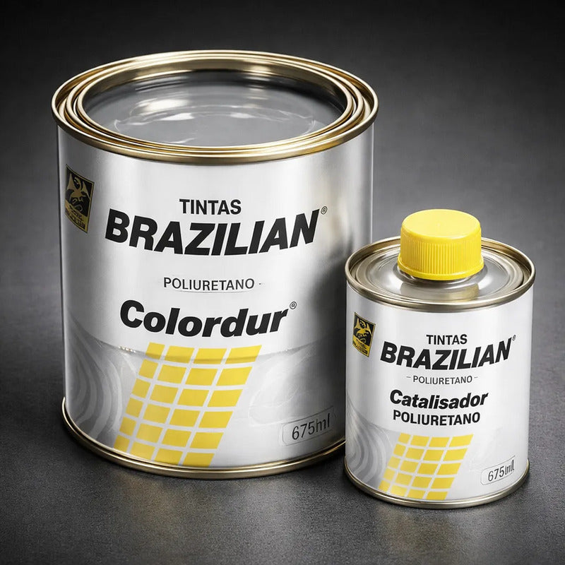Tinta Pu Cinza Urano Vw 01 675ml + Catalisador Brazilian