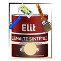 Kit Esmalte Sintético 3,6l + Rolo + Trincha Cores Elit Kit Areia Brilhante