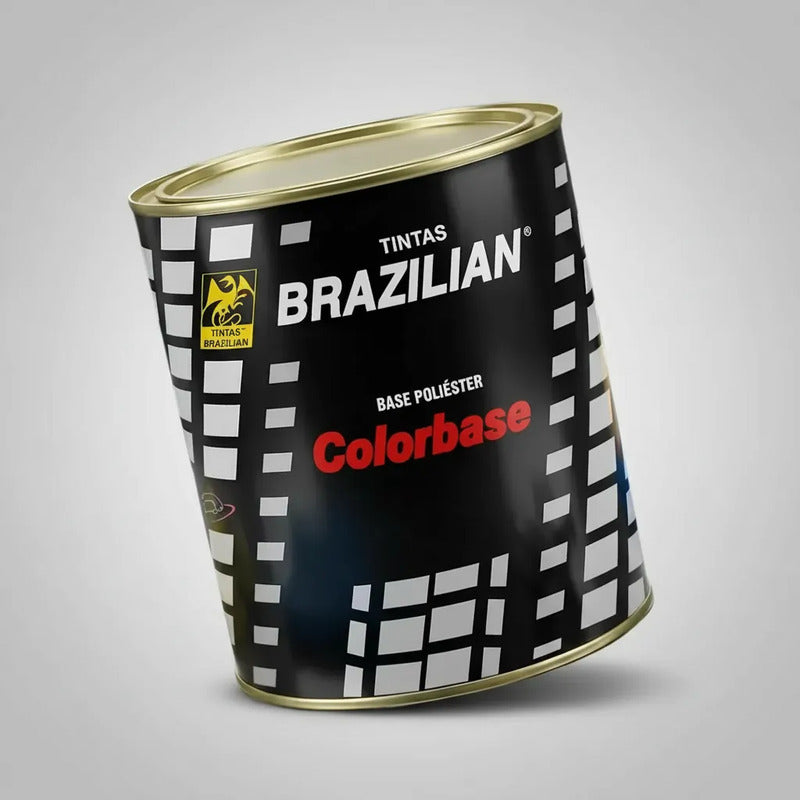 Tinta Base Poliéster Brazilian 900ml Tons De Branco Branco Geada Gm