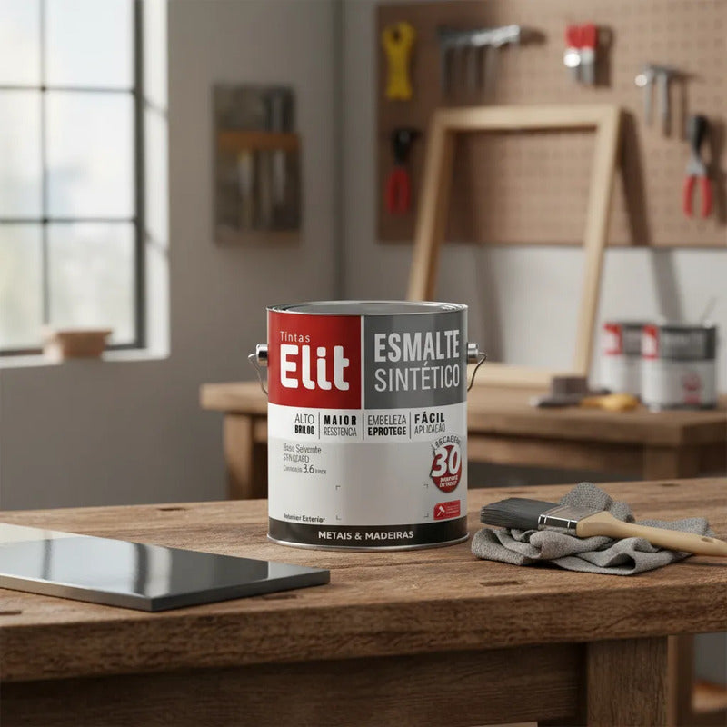 Esmalte Elit 3,6l Alta Resistência Brilhante Metais