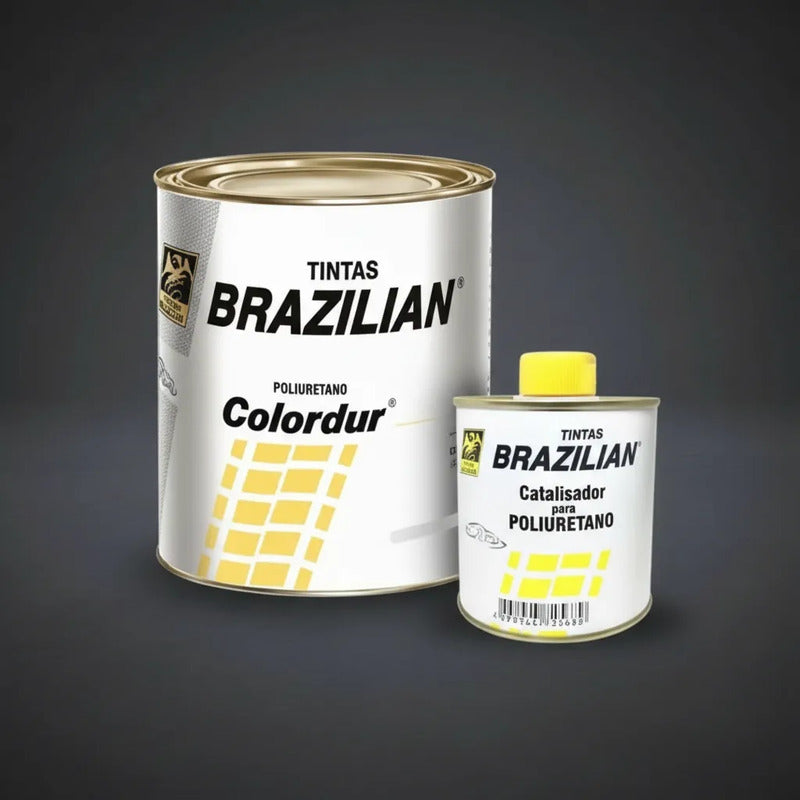 Tinta Pu Preto Cadilac 675ml + Catalisador Brazilian