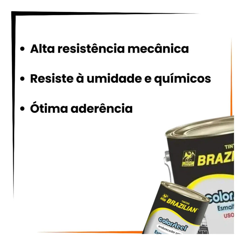 Tinta Epóxi Alta Resistência + Endurecedor 3,6l Kit Profissi Verde Segurança Brilhante