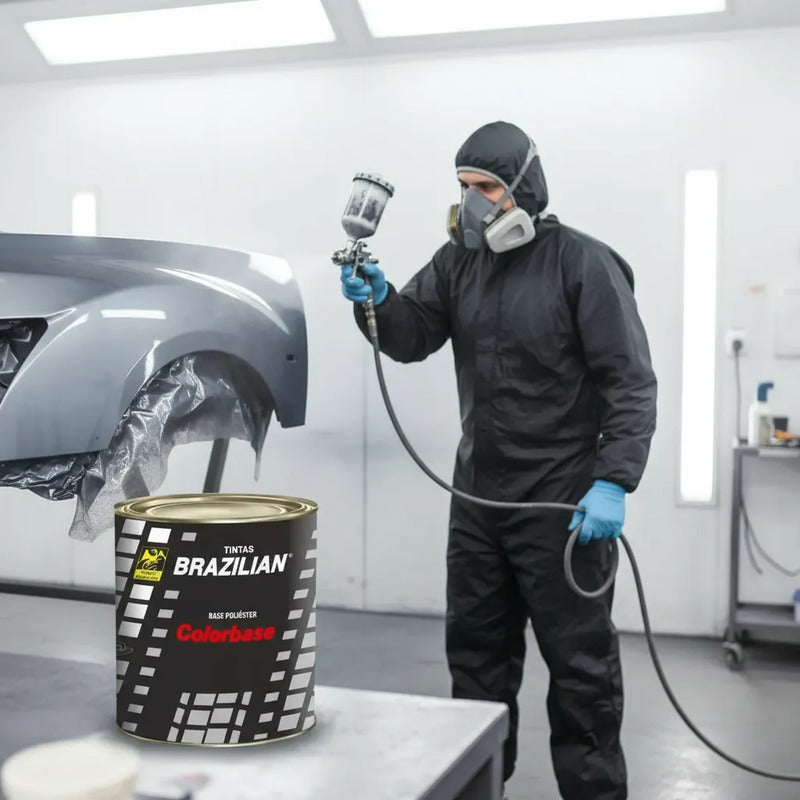 Tinta Automotiva Poliéster Cinza Bluet Met. Gm 07 - 900ml.