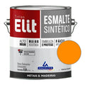 Esmalte Sintético Elit 3,6l Cores Brilhantes Metais/madeir Cor Laranja