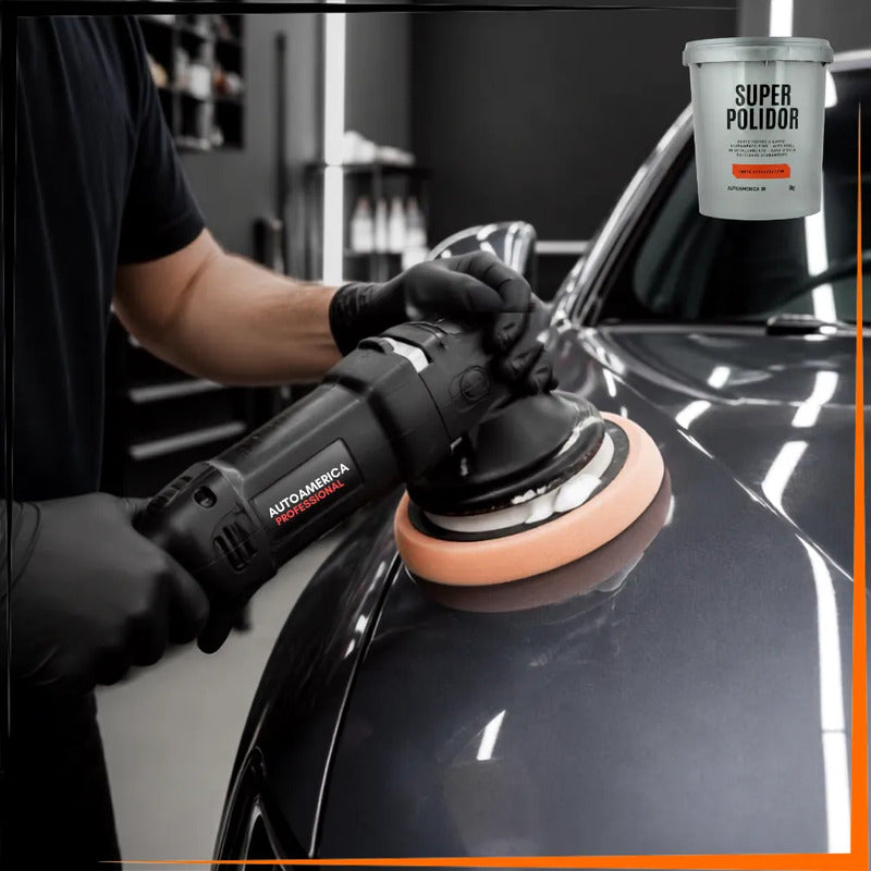 Massa De Polir Autoamerica Super Polidor 1kg Alto Corte Cinza Não Se Aplica