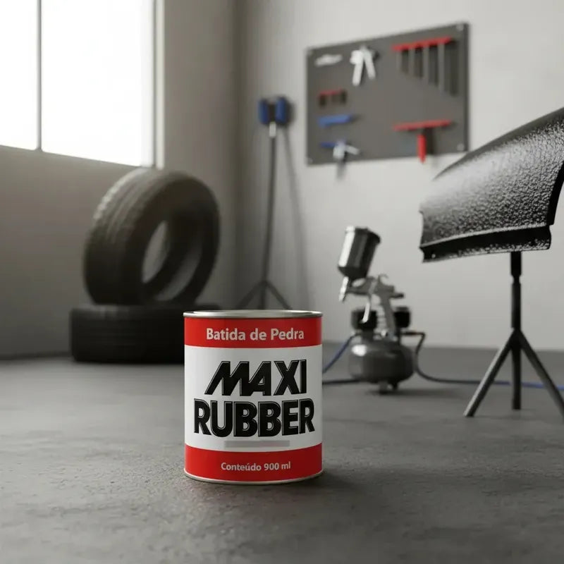 Batida De Pedra 1/4 900ml Preto Base Água Maxi Rubber