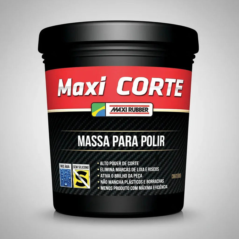 Massa Polir 2 Maxi Corte 500g Automotiva Maxi Rubber