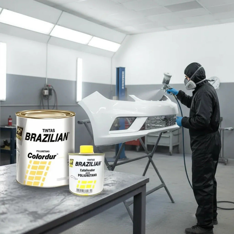 Tinta Pu Branco Cristal Vw 675ml + Catalisador Brazilian