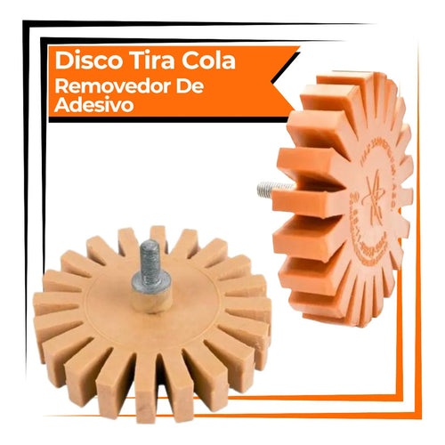 Disco Removedor De Cola E Adesivos Automotivo (ventilado) Marrom-claro