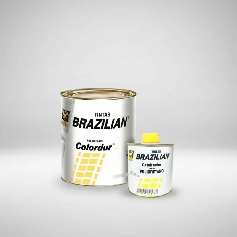 Tinta Pu Laranja Scania 78 675ml + Catalisador Brazilian