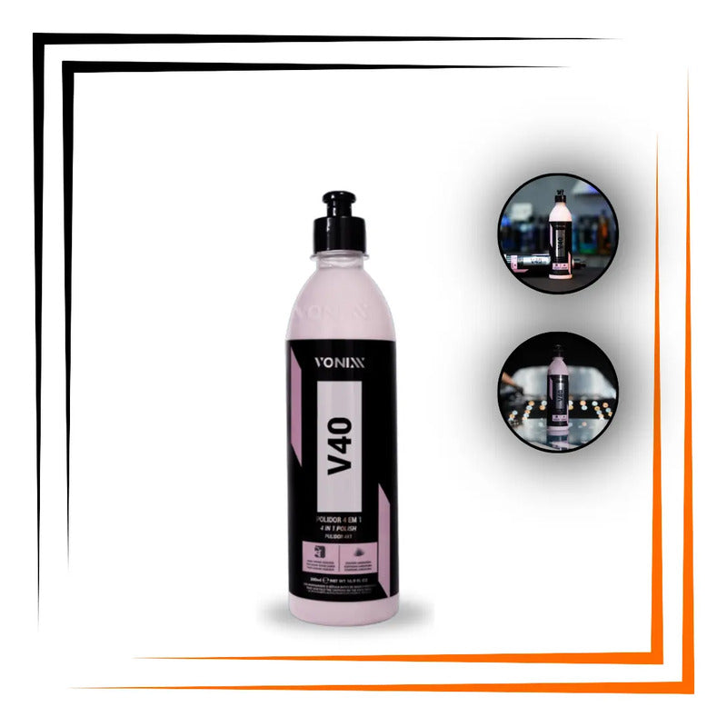 Cera Polidor Corte Refino Lustro Protecao 4 Em 1 V40 Vonix