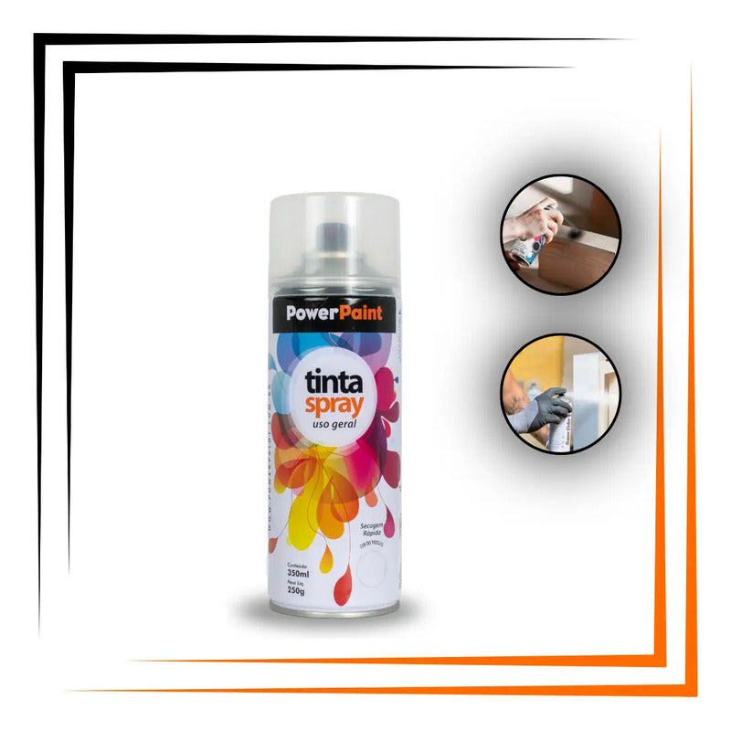 Tinta Spray Uso Geral 350ml Powerpaint