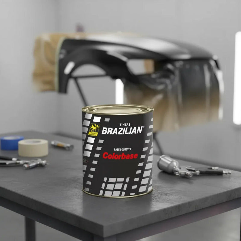 Tinta Automotiva Poliéster Preto Mystic Perol. - 900ml.