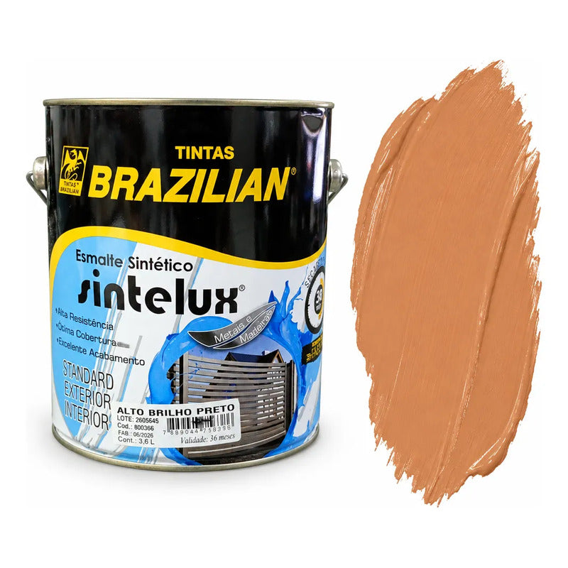 Esmalte Sintético Sintelux Alto Brilho  Brazilian Tintas 3,6 Cerâmica Brilhante