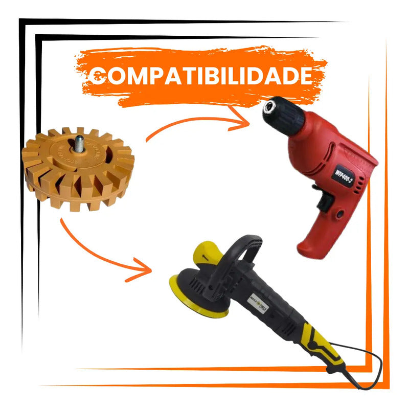 Disco Tira Cola Norton Removedor Adesivo Profissional Caramelo